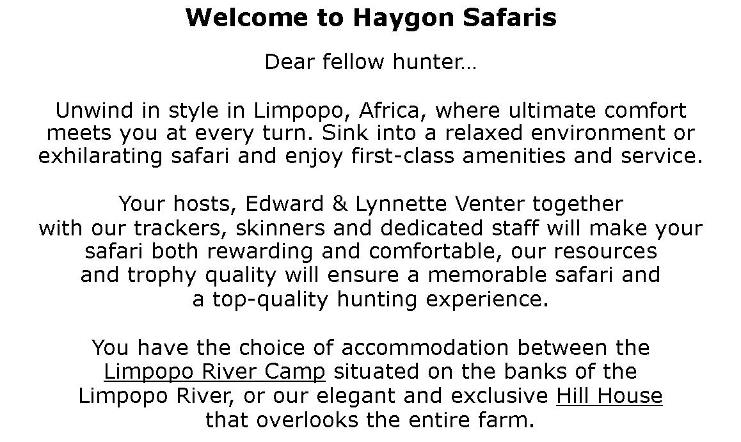 Haygon Safaris